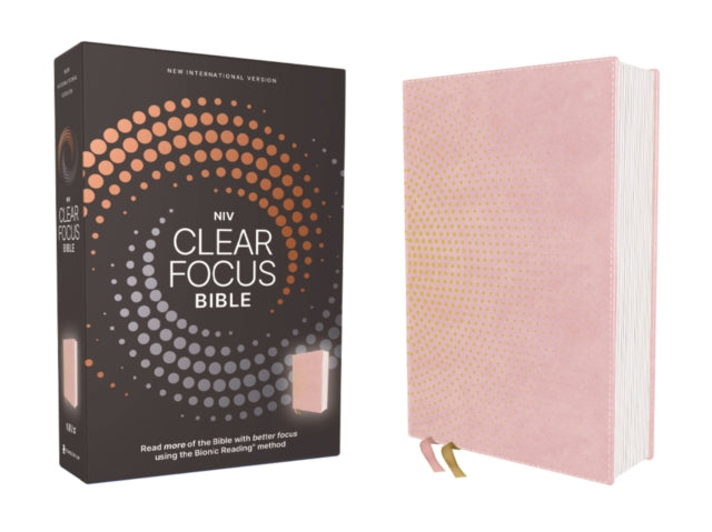 NIV Clear Focus Bible Leathersoft Pink