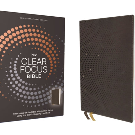 NIV Clear Focus Bible Leathersoft Brown