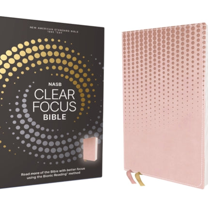 NASB Clear Focus Bible Leathersoft Pink