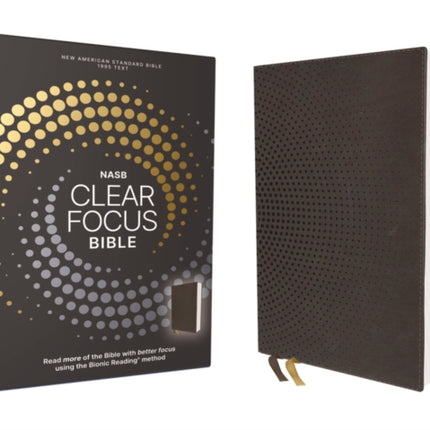 NASB Clear Focus Bible Leathersoft Brown