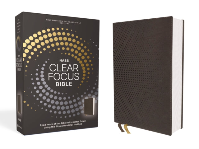 NASB Clear Focus Bible Leathersoft Brown