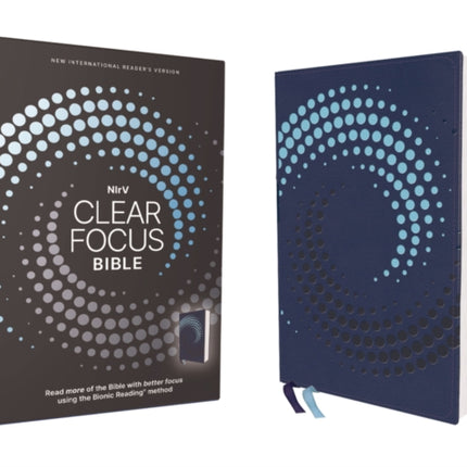 NIrV Clear Focus Bible Leathersoft Navy