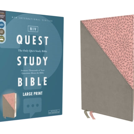 NIV Quest Study Bible Large Print Leathersoft