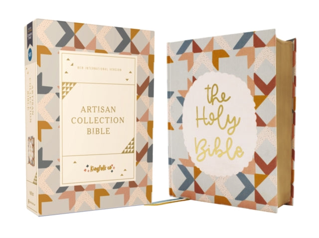 NIV Artisan Collection Bible Cloth over Board MultiColorQuilted Red Letter Comfort Print