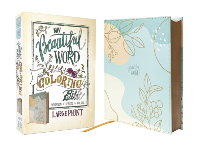 Niv Beautiful Word Coloring Bible Large Print Leathersoft Over Board Teal