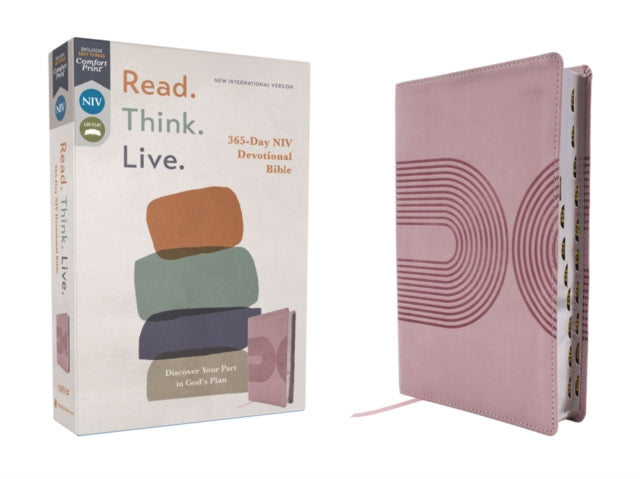 NIV Read. Think. Live. Leathersoft Pink Thumb Indexed Comfort Print