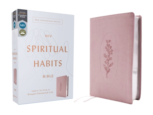 NIV Spiritual Habits Bible Leathersoft Pink Red Letter Comfort Print