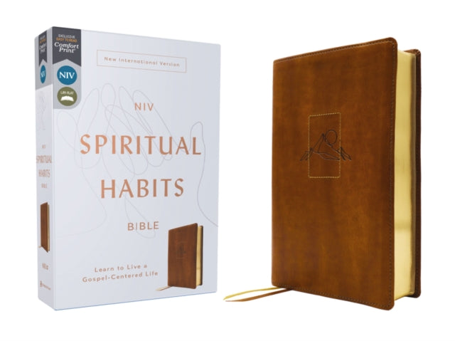 NIV Spiritual Habits Bible Leathersoft Tan Red Letter Comfort Print