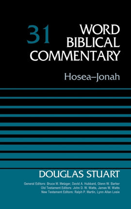 HoseaJonah Volume 31 Word Biblical Commentary
