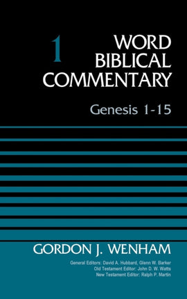 Genesis 115 Volume 1 Word Biblical Commentary