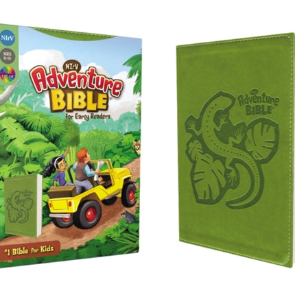 NIrV, Adventure Bible for Early Readers, Leathersoft, Green, Full Color