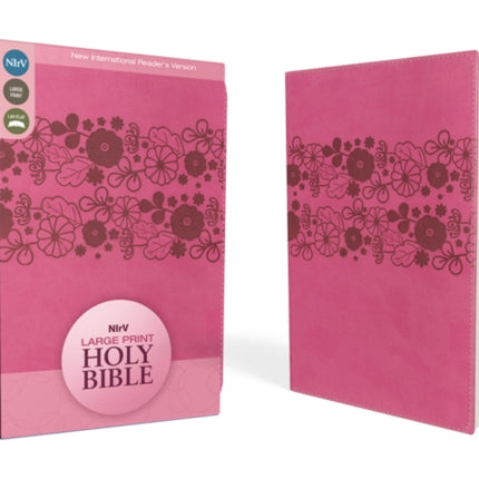 NIrV, Holy Bible, Large Print, Leathersoft, Pink