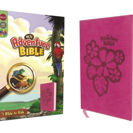 NKJV Adventure Bible Leathersoft Pink Full Color