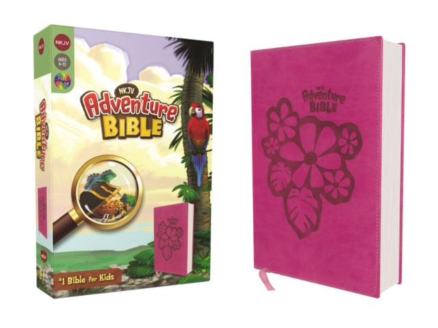 NKJV Adventure Bible Leathersoft Pink Full Color