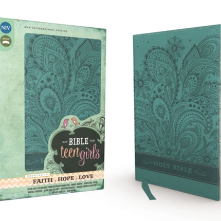 NIV Bible for Teen Girls Leathersoft Blue Growing