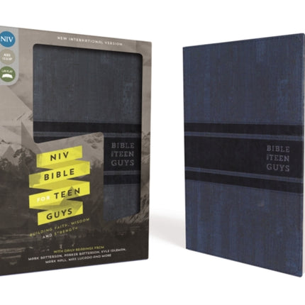 NIV Bible for Teen Guys Leathersoft Blue