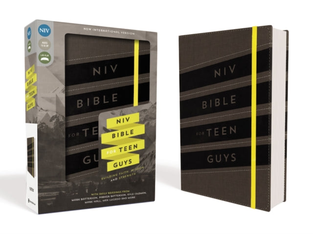 NIV Bible for Teen Guys Leathersoft Charcoal