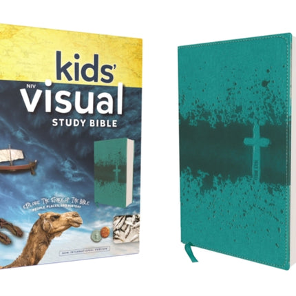 NIV Kids Visual Study Bible Leathersoft Teal Full