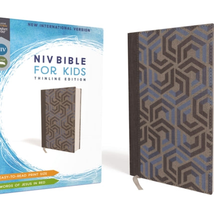 NIV, Bible for Kids, Cloth over Board, Blue, Red Letter, Comfort Print: Thinline Edition