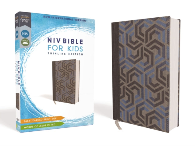 NIV, Bible for Kids, Cloth over Board, Blue, Red Letter, Comfort Print: Thinline Edition