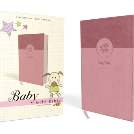 NIV, Baby Gift Bible, Holy Bible, Leathersoft, Pink, Red Letter, Comfort Print: Keepsake Edition