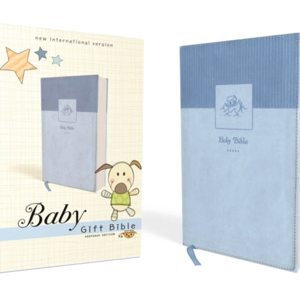 NIV, Baby Gift Bible, Holy Bible, Leathersoft, Blue, Red Letter, Comfort Print: Keepsake Edition