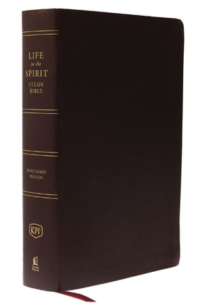 KJV, Life in the Spirit Study Bible, Bonded Leather, Burgundy, Red Letter: Formerly Full Life Study