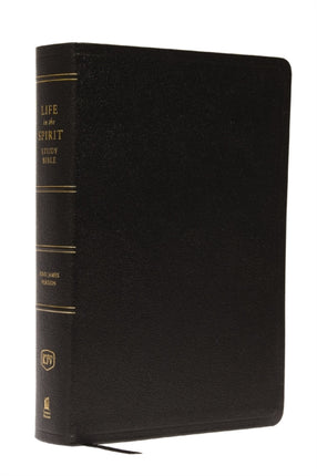 KJV, Life in the Spirit Study Bible, Genuine Leather, Black, Thumb Indexed, Red Letter: Formerly Full Life Study