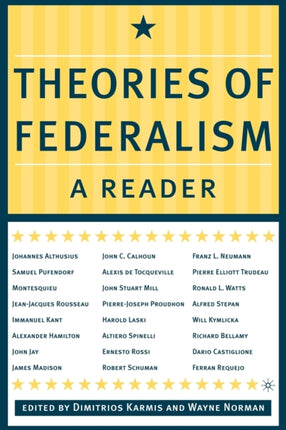 Theories of Federalism A Reader