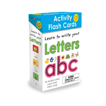 Wipe-Clean: Activity Flash Cards Letters: 26 Double-Sided Wipe-Clean Flash Cards -- Includes Pen!