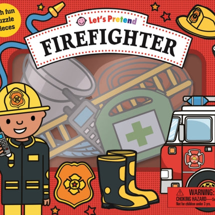 Let's Pretend: Firefighter Set: With Fun Puzzle Pieces