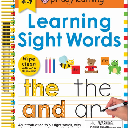 Wipe Clean: Learning Sight Words: Includes a Wipe-Clean Pen and Flash Cards!