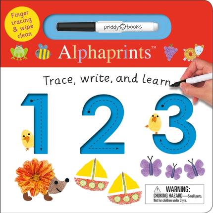 Alphaprints: Trace, Write, and Learn 123: Finger Tracing & Wipe Clean