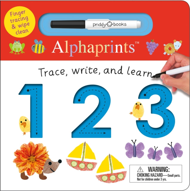 Alphaprints: Trace, Write, and Learn 123: Finger Tracing & Wipe Clean