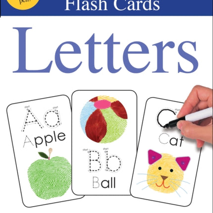 Alphaprints Wipe Clean Flash Cards Letters