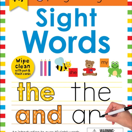 Wipe Clean Workbook: Sight Words (Enclosed Spiral Binding): Ages 4-7; Wipe-Clean with Pen & Flash Cards