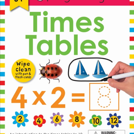 Wipe Clean Workbook: Times Tables (Enclosed Spiral Binding): Ages 6+; Wipe-Clean with Pen & Flash Cards