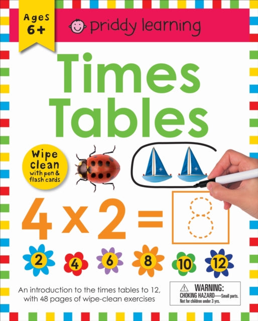 Wipe Clean Workbook: Times Tables (Enclosed Spiral Binding): Ages 6+; Wipe-Clean with Pen & Flash Cards