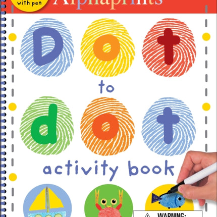 Alphaprints Dot to Dot Activity Book: Wipe Clean with Pen