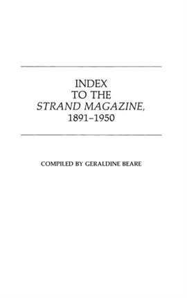 Strand Magazine Index 18911950