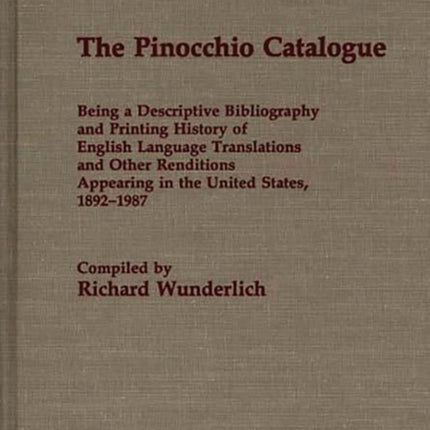 The Pinocchio Catalogue