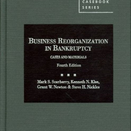 Business Reorganization in Bankruptcy