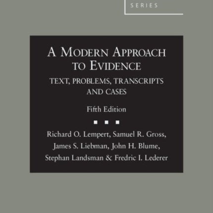 A Modern Approach to Evidence