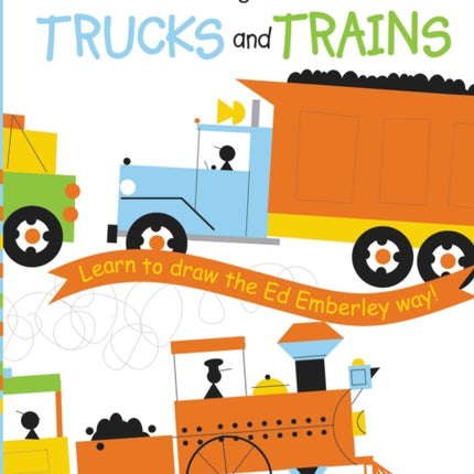 Ed Emberley Drawing Book Trucks and Trains