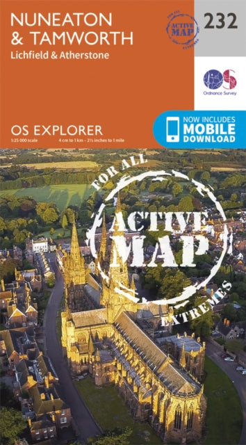 Nuneaton  Tamworth Map  Weatherproof  Lichfield
