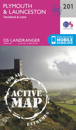 Plymouth  Launceston Map  Weatherproof  Tavistock