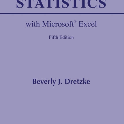 Statistics with Microsoft Excel