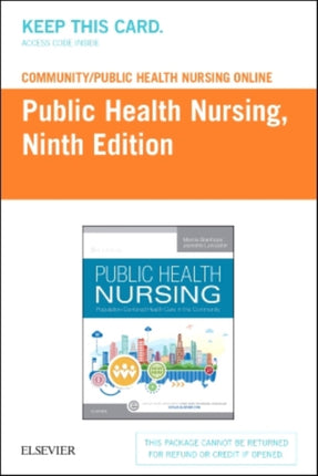 CommunityPublic Health Nursing Online for Stanhope and Lancaster