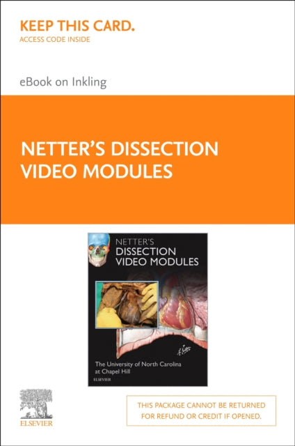 Netters Dissection Video Modules Retail Access Card Companion to Atlas of Human Anatomy