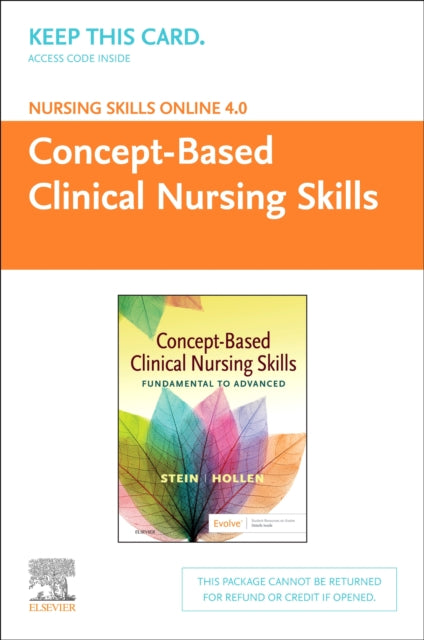 Nursing Skills Online Version 4.0 ConceptBased Clinical Nursing Skills Access Code